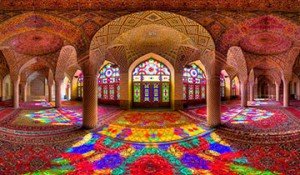 interiores mezquitas de Irán