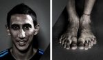 Pies de futbolistas