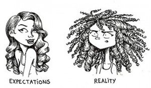 expectativa vs realidad cabello