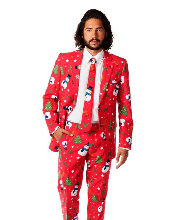 Olvida el feo jersey navideño, la nueva tendencia son estos trajes y  vestidos de Navidad.