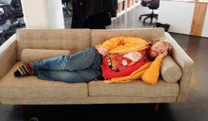siesta en el trabajo